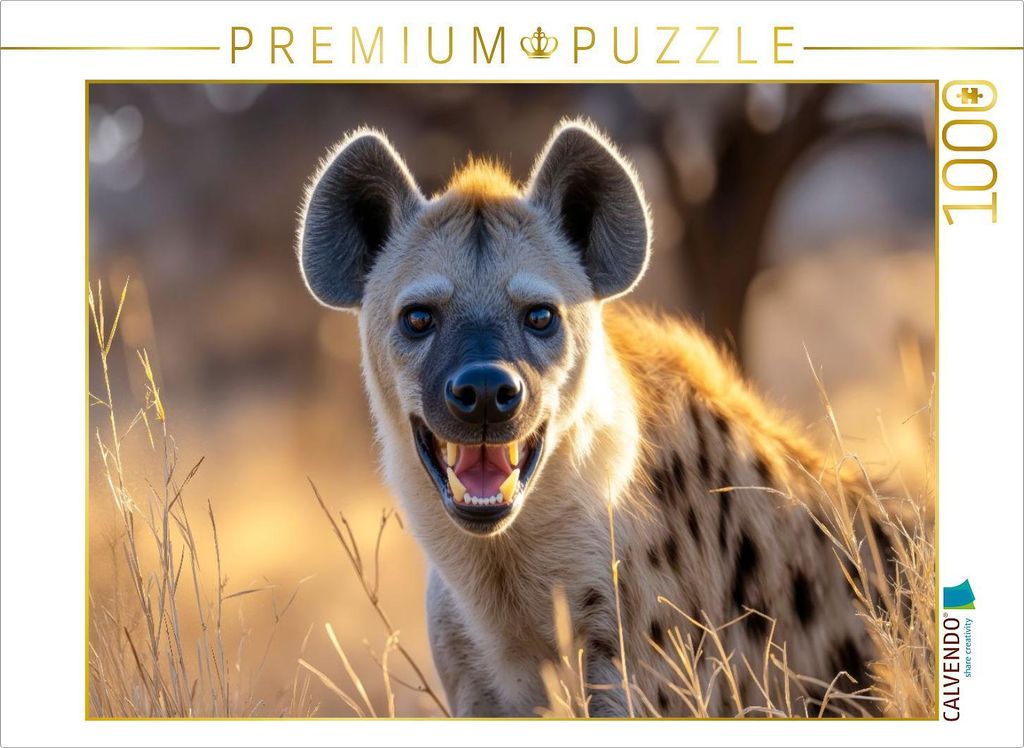 CALVENDO Puzzle Angsteinflössendes Zähnefletschen | 1000 Teile Lege-Größe 64x48cm Foto-Puzzle für glückliche Stunden