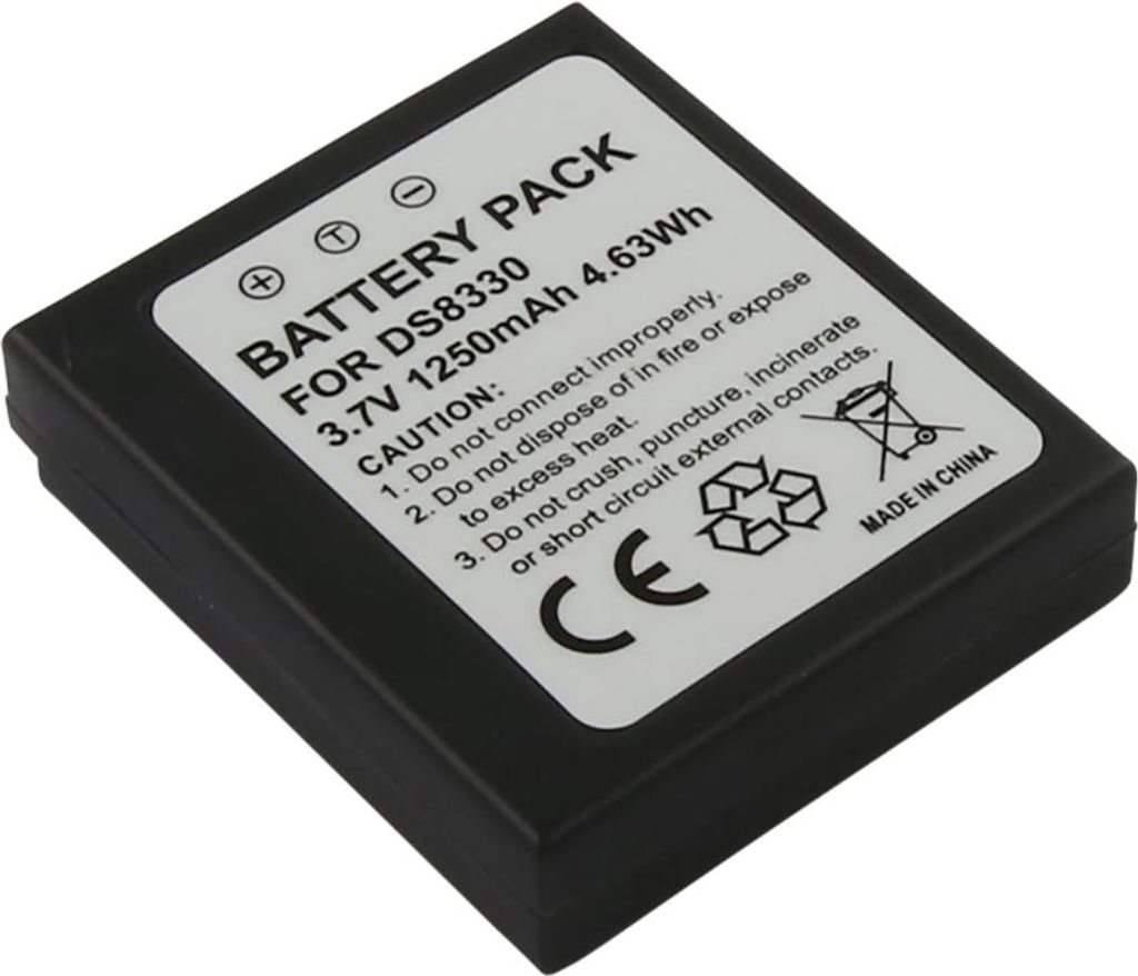 Avizar, Rollei Prego Dp8300 Dp8330-1 Lithium-Ionen Kamera Akku 3,7V, Schwarz
