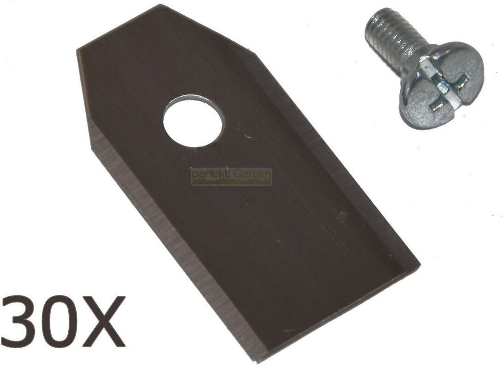 30 X 3,5 CM Edelstahl Messer für Yard Force SC600ECO / Produktbild 