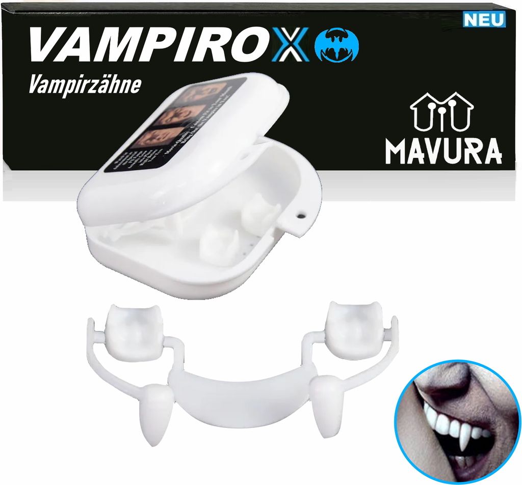 VAMPIROX Zatahovací upíří zuby Halloween zuby Halloween Obrázek produktu 