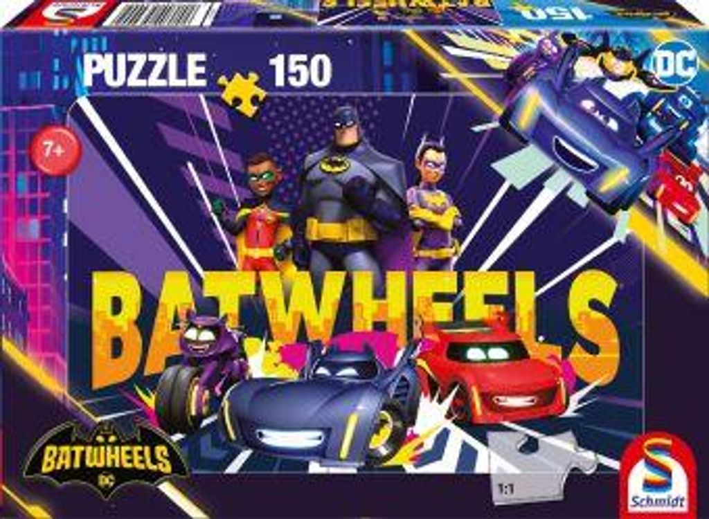 150 Teile Schmidt Spiele Kinder Puzzle DC Batwheels Ready to roll 56490