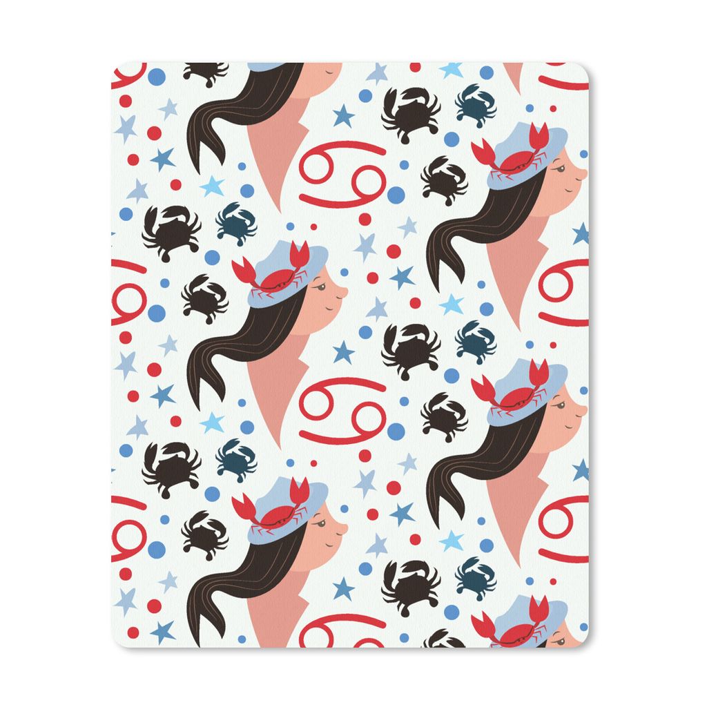 MuchoWow Mauspad Mousepad Tierkreiszeichen - Krebs - Muster 30x40 cm - Mousepads - Maus Mat - Pad - Mausunterlage - Mausmatten