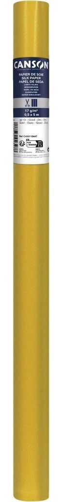 Canson Tissue 50x500 cm Gold 39 17 g Farbiges Papier