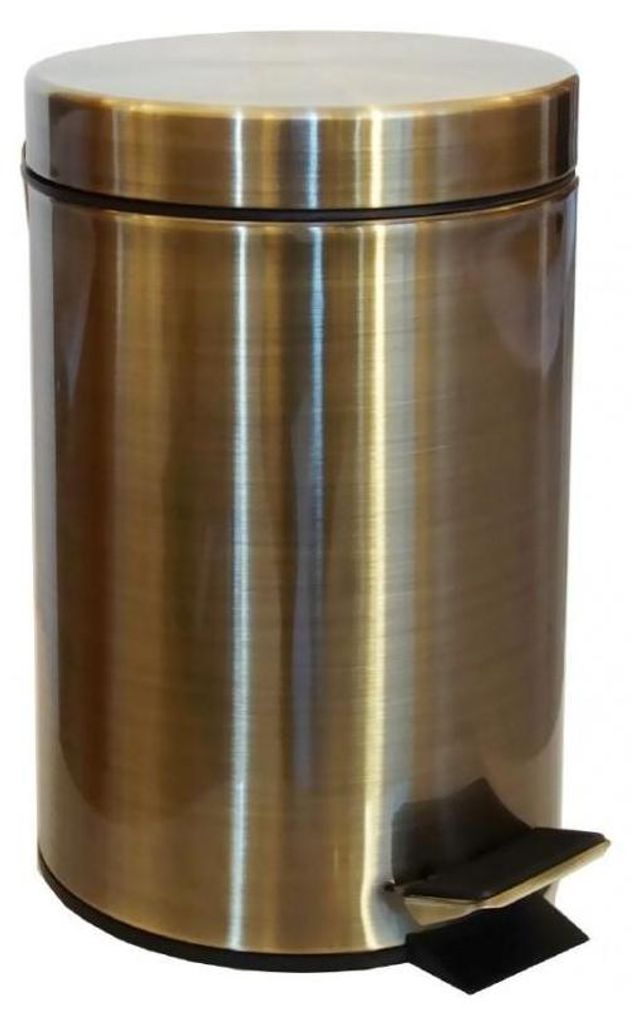 Poubelle de douche HOTEL en acier 17cm / 3L-Acier bronzé-17 Image du produit 