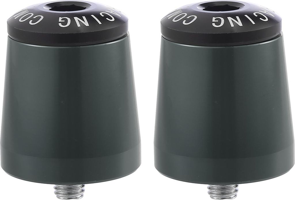 1 Paar Motorrad Lenker Ende Stecker 18mm Aluminiumlegierung Silber Ton