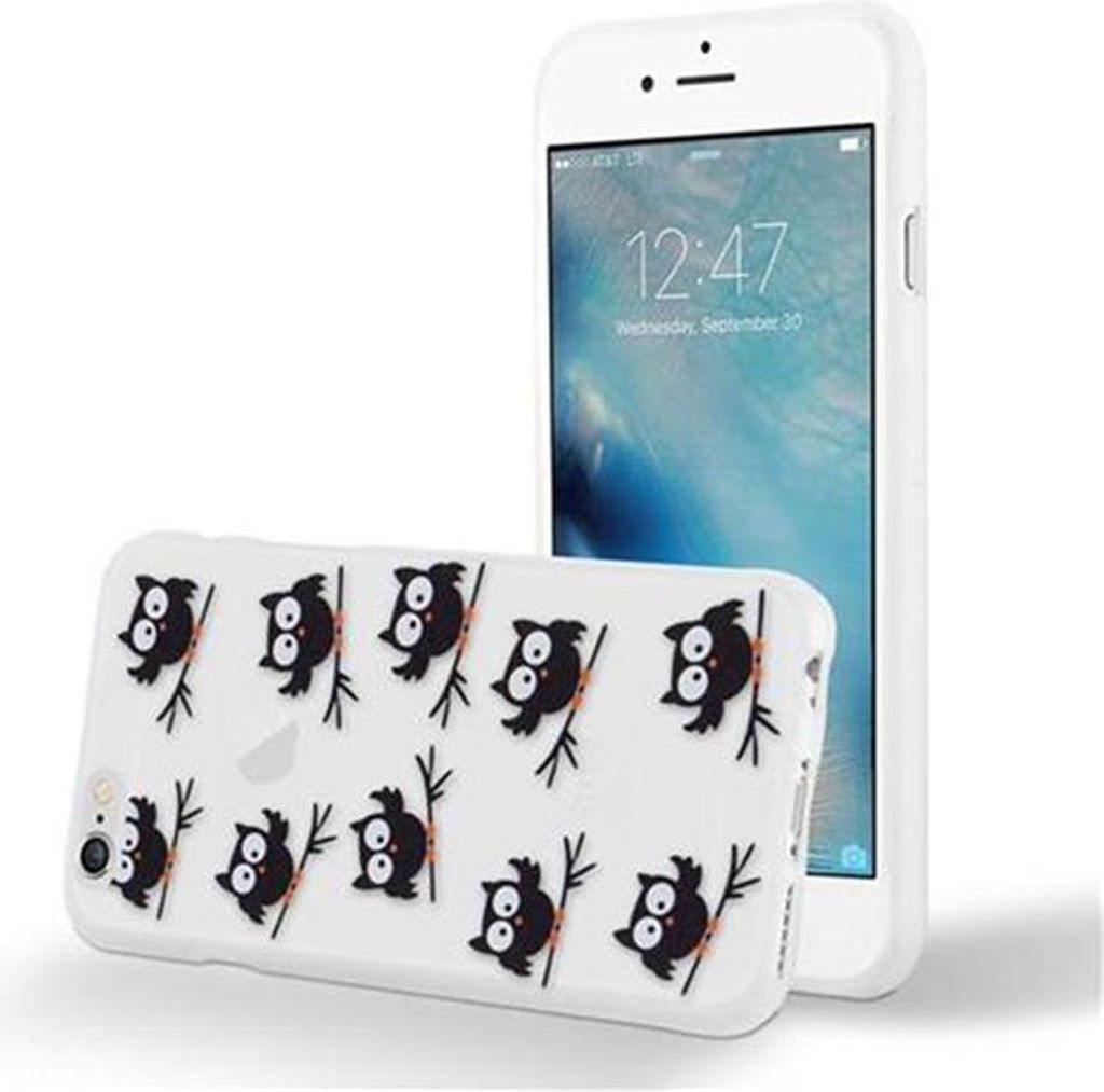 Cadorabo Schutzhülle für Apple iPhone 6 / 6S Hülle mit Weiß Etui Handyhülle TPU Silikon Case Cover