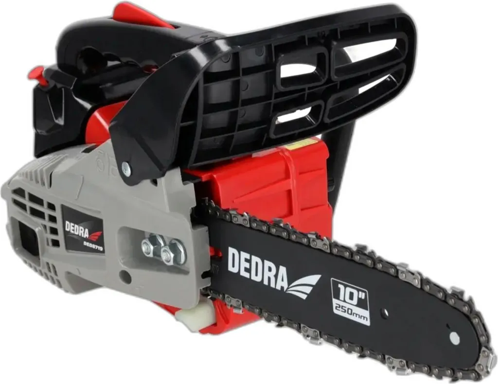 Tronçonneuse thermique Dedra DED8719 de 25cm et 1,0kW pour élagage