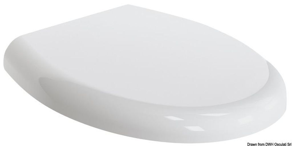 Kunststoffsitzabdeckung für TECMA Silence Plus WC - Osculati 50.226.91