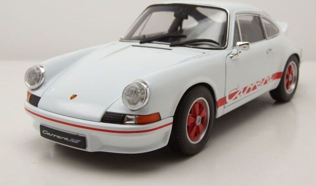 Welly 18044W Porsche 911 Carrera RS 1973 weiß rot 1:18 Produktbild 