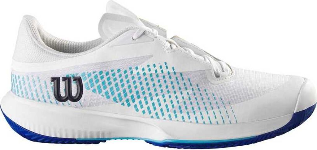 Wilson Kaos Swift 1.5 Clay Mens Tennis Shoe White/Blue Atoll/Lapis Blue 42 2/3 Herren Tennisschuhe