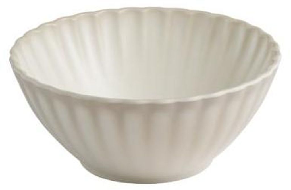 APS 85608 Schale ARUMI – Melamin, 19 x 19 x 8 cm, weiß/beige, 1,1 Liter, stapelbar, spülmaschinengeeignet