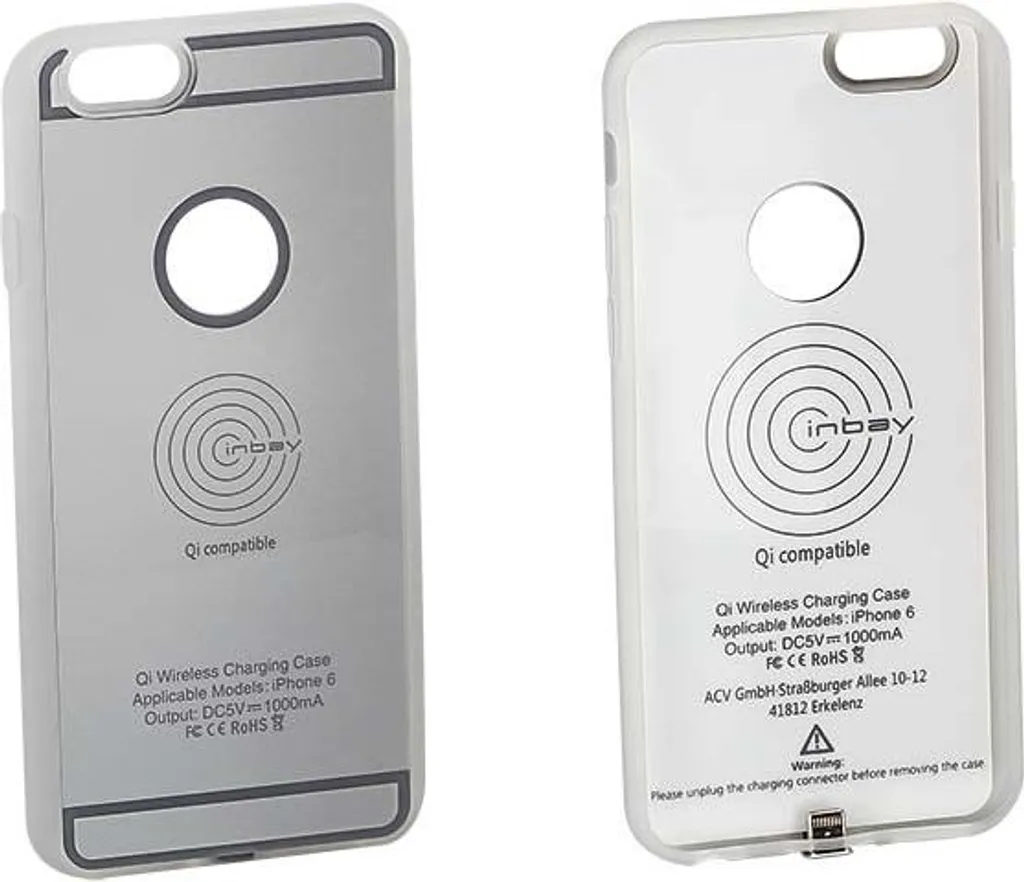Housse iPhone 6 charge induction gris - Ultra fine avec récepteur Qi