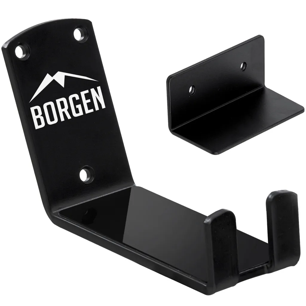 Borgen Support Mural Vélo à Pédale Noir - Support Mural pour VTT et Route