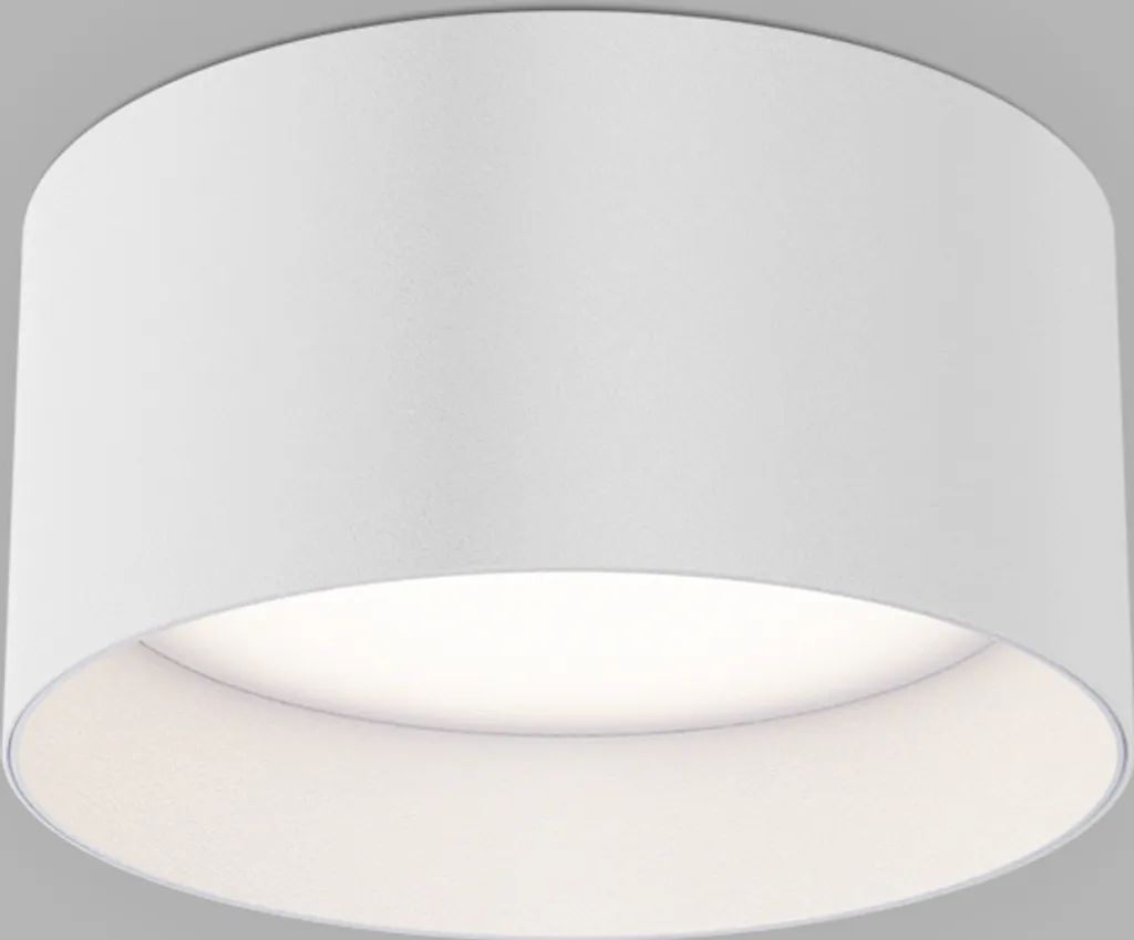 Apparecchio LED a soffitto ZETA ON CRI90 dimmerabile, Variante: ZETA ON S, Ø 120 mm x 64 mm, bianco, 12 W, 1080 lm, 3CCT, TRIAC