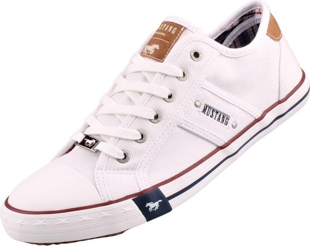 Mustang Sportliche Schnürschuhe Herren 32303737303630 Weiß 40 EU