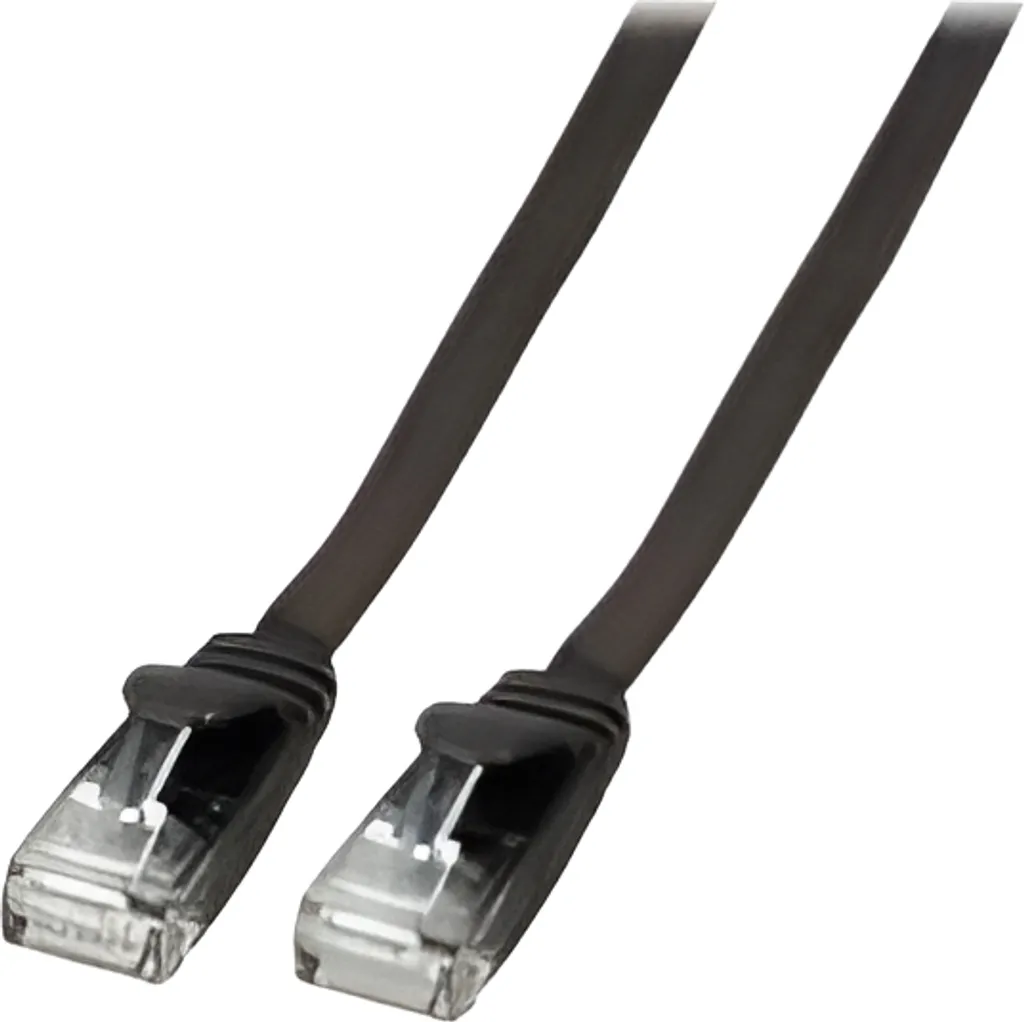 EFB K8107SW.3 EFB RJ45 Flachpatchkabel U/UTP, Cat.6A, PVC, 3m, schwarz