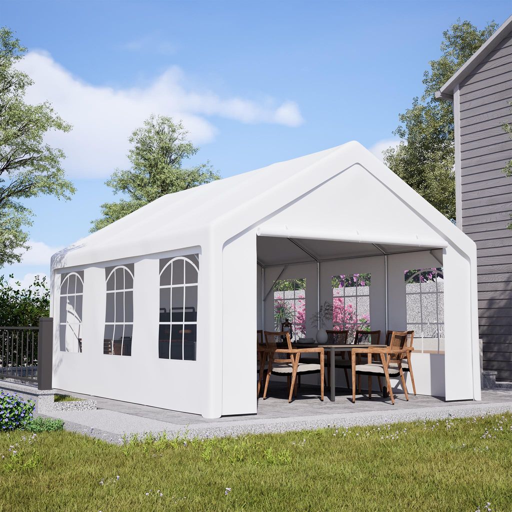 4x5m Partyzelt Festzelt Pavillon Carport Gartenzelt Produktbild 