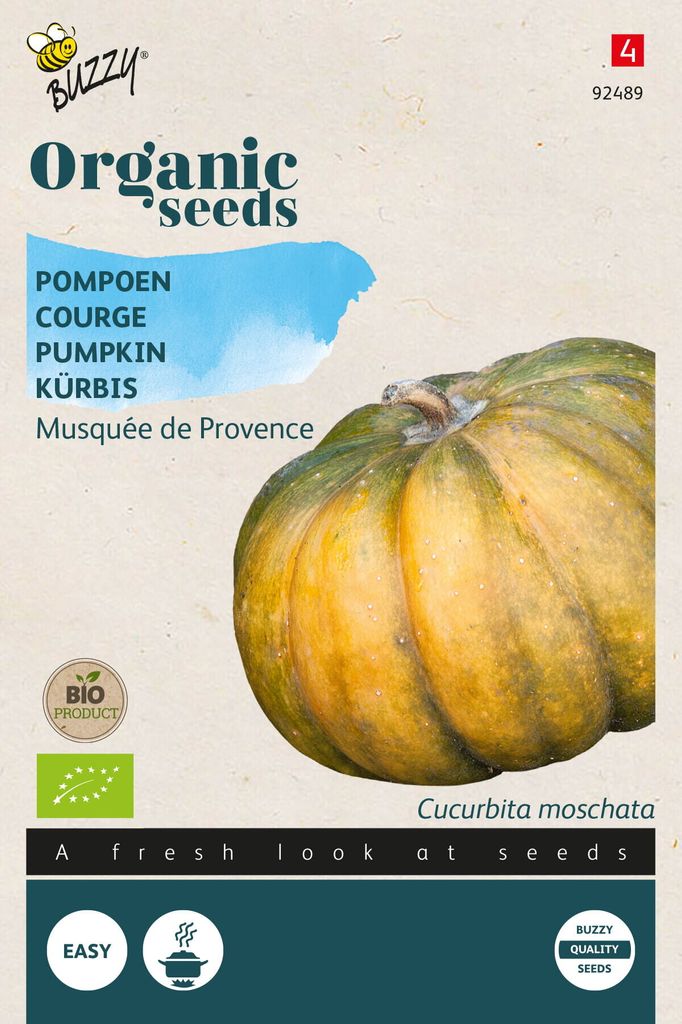 Buzzy Organic Essbare Kürbis Musquée de Provence - Samen - Ca. 2.5 gr | Buzzy_92489