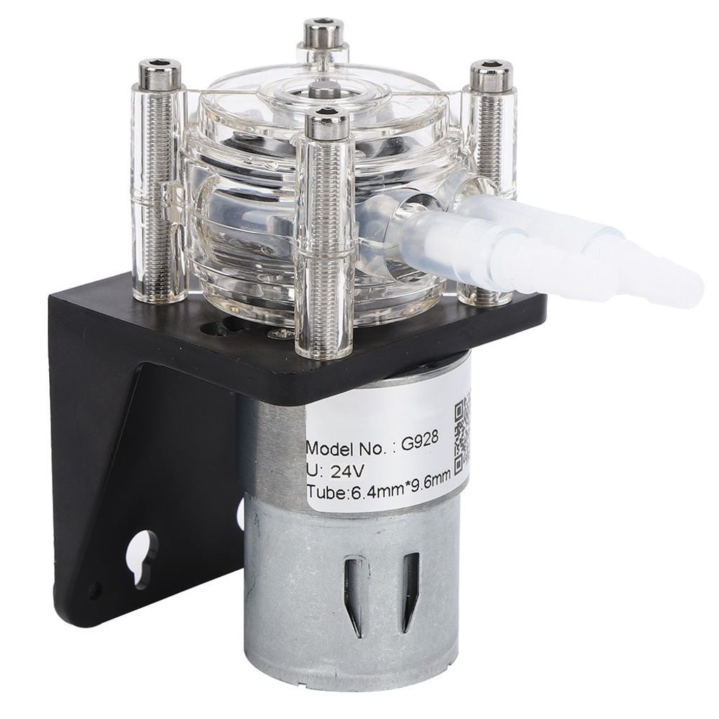 A close-up studio shot of a peristaltic pump.