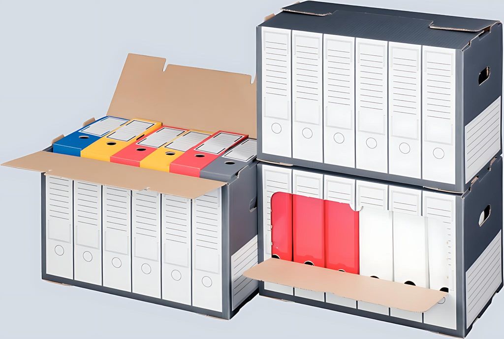 Smartbox Pro Archivbox für Ordner, mit perforiertem Produktbild 