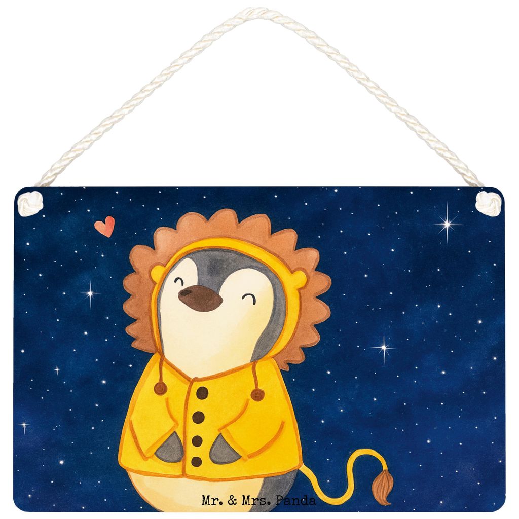 Mr. & Mrs. Panda holzbild Löwe Astrologie Design DIN A4 - Weiß - Geschenk, wandtafel, kleine aufmerksamkeit, Schild, Holzschild, Sternzeichen, Ti...