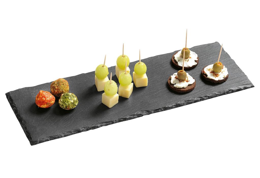 Kesper Buffet-Platte 38x13cm, schieferfarben Produktbild 