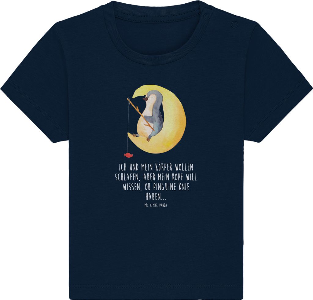 Mr. & Mrs. Panda  T-Shirt Pinguin Mond 12. - 18. Monat - Produktbild 