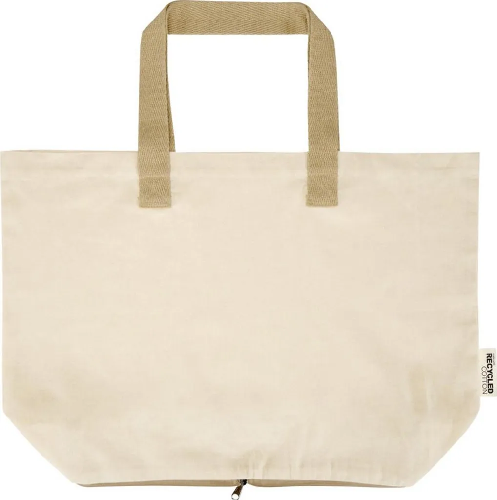 Floso Borsa Sierra: Shopper Pieghevole in Cotone Riciclato 7L Naturale