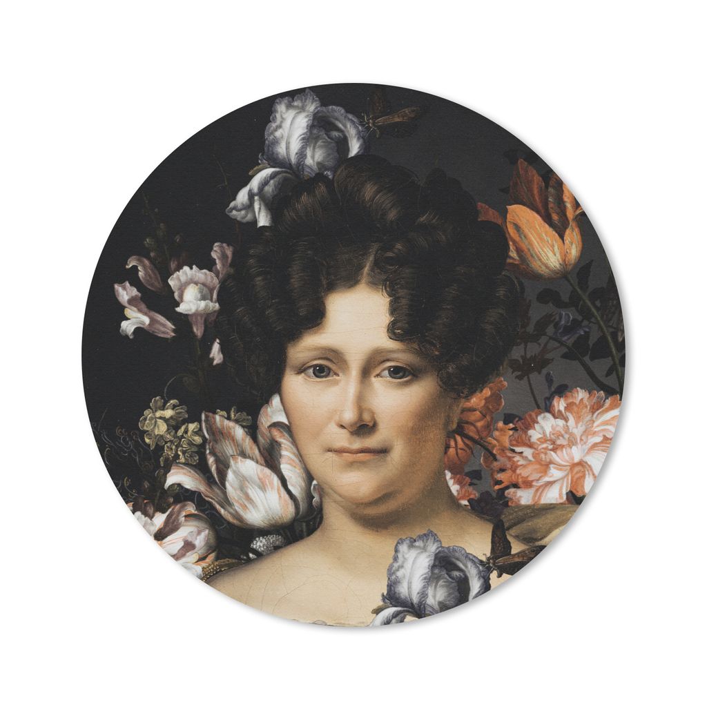 MuchoWow Mauspad Mousepad Kunst - Blumen - Alte Meister 30x30 cm - Mousepads - Maus Mat - Pad - Mausunterlage - Tischunterlage - Schreibtischmatten
