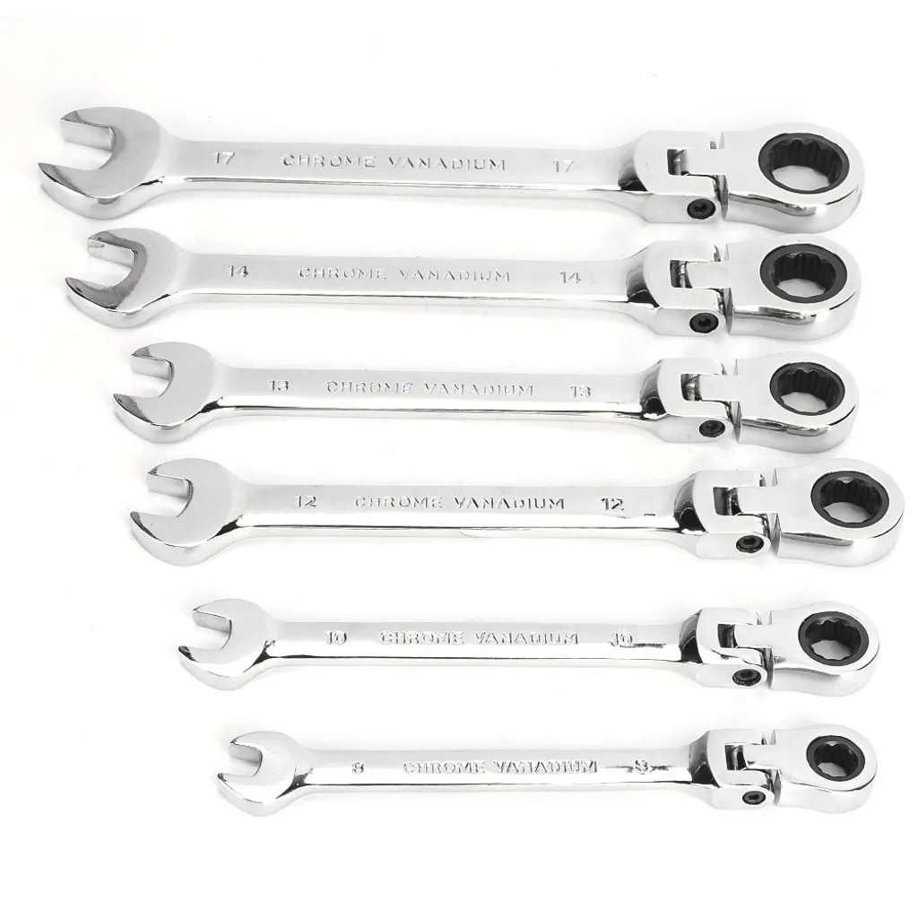 Coffret de Clés Mixtes à Cliquet Orientables de 8 à 17 mm pour Auto