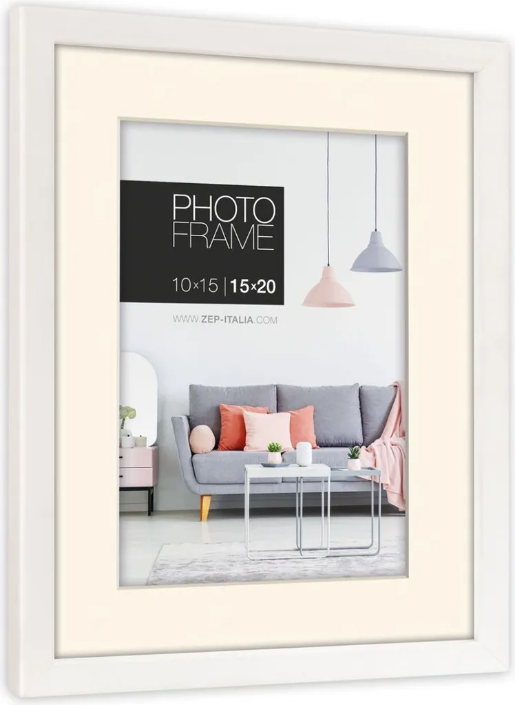 Cornice Bianca 50x70 Edison | Proteggi i Tuoi Ricordi con Stile