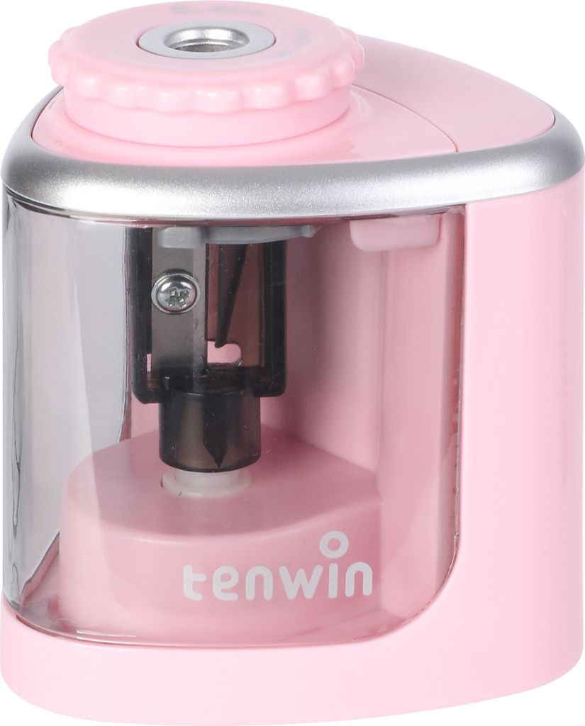 tenwin Elektrischer Bleistiftspitzer, tragbar, batteriebetrieben, fuer 6šC8 mm Bleistifte, unterstuetzt manuellen Modus fuer Studenten, Kuenstler,...