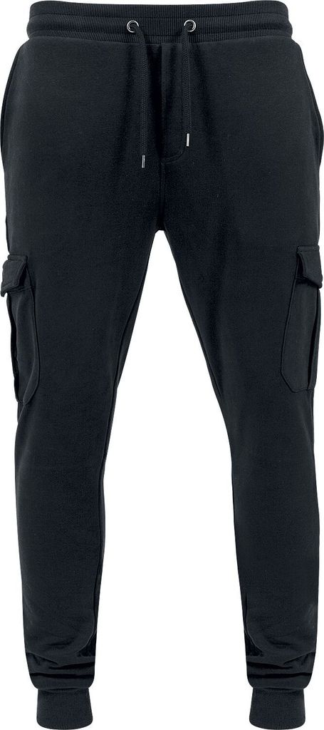 Urban Classics Trainingshose Herren Fitted Cargo Sweatpants schwarz 5XL