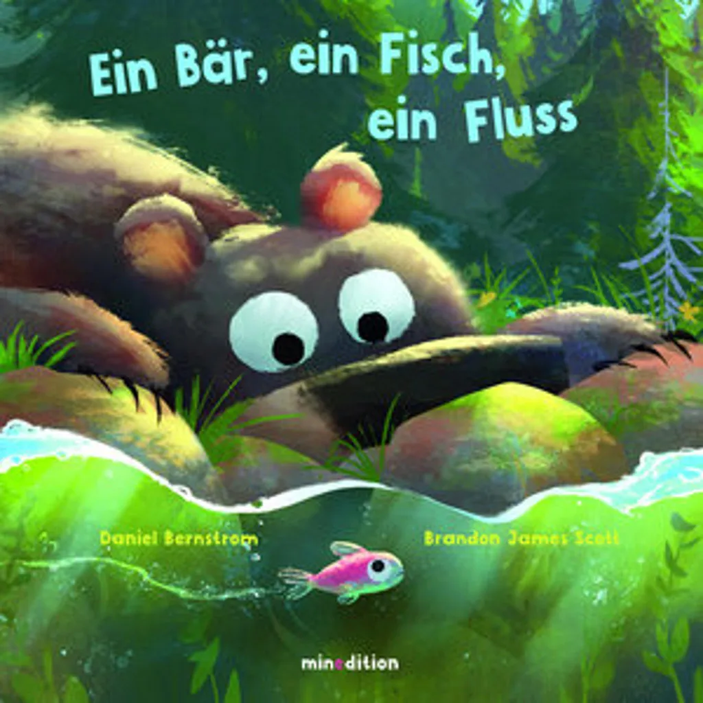 Album Jeunesse Ein Bär ein Fisch ein Fluss - Livre d'Images Nature