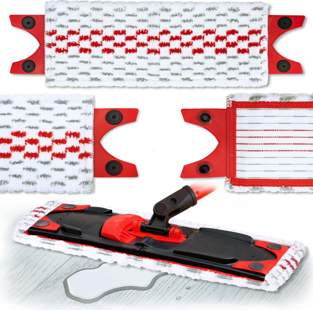 8x Ersatz Wischbezug geeignet für Vileda Ultramat 2in1