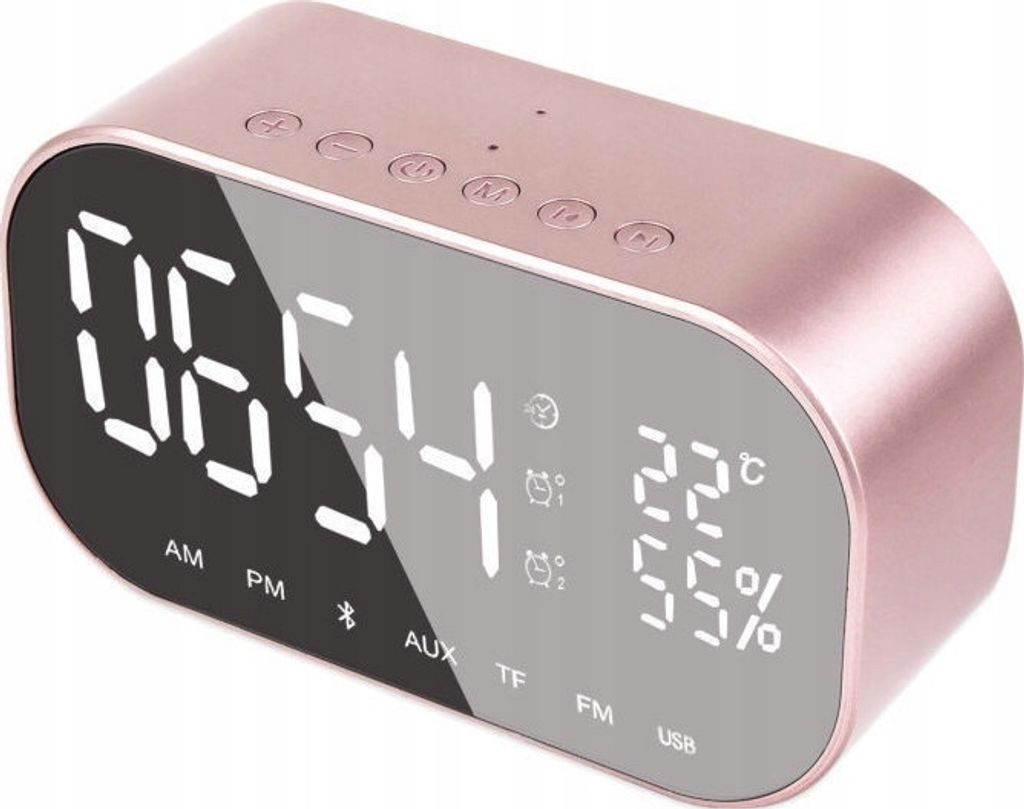 Radiobudzik Led Głośnik Bluetooth Akai Abts-S2Gd Zdjęcie produktu 