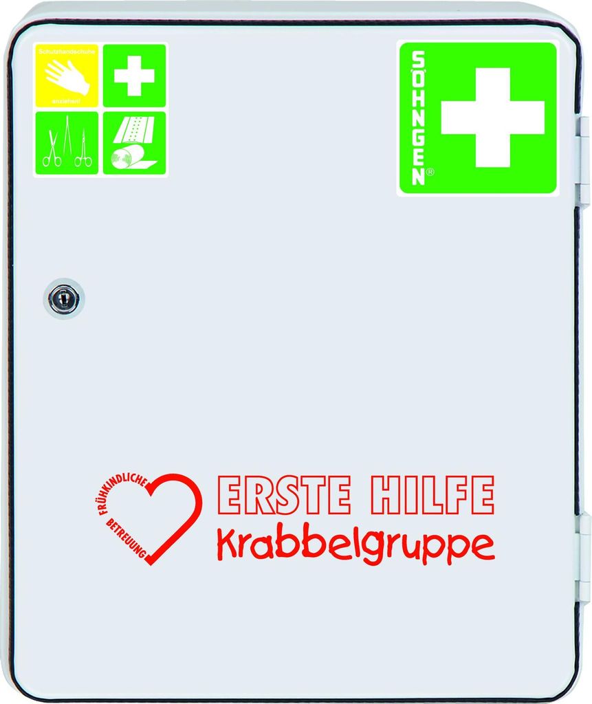 Söhngen Erste-Hilfe-Verbandschrank 'Krabbelgruppe' Set, Kindergarten
