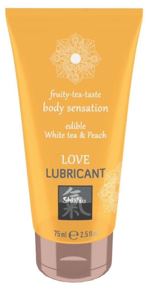 HOT Shiatsu Love Lubricant edible White tea & Peach 75ml Produktbild 