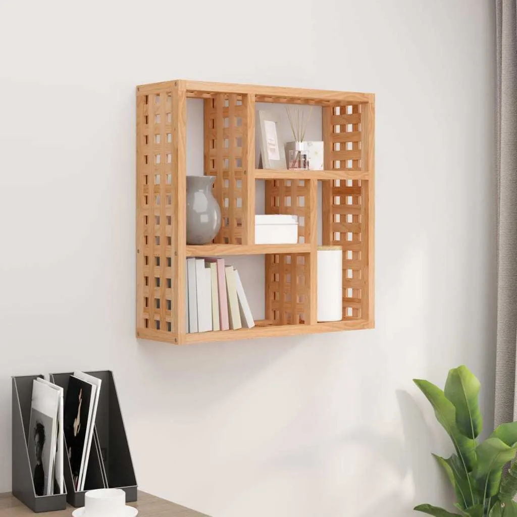Étagère murale bois massif : solution de rangement gain de place chic