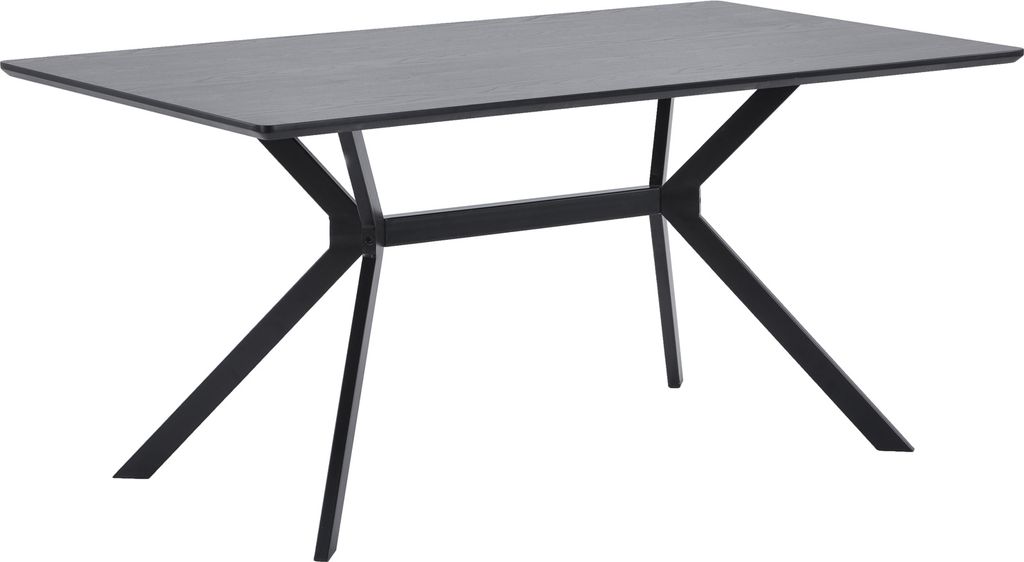 bruno esstisch recchteck mdf schwarz 160x90cm