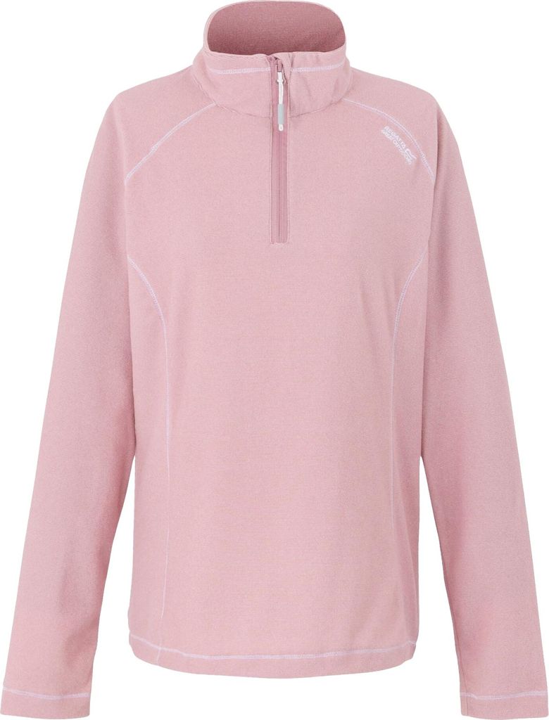 Regatta Great Outdoors Damen Fleece-Top Montes mit 1/4-Reißverschluss RG1953 (44 DE) (Lila/Puderlila)