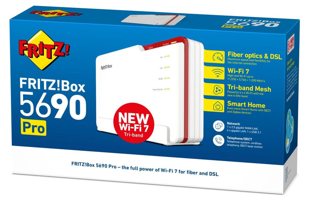 Box 5690 Pro International, Wi-Fi 7 (802.11be), Tri pásma Obrázok produktu 