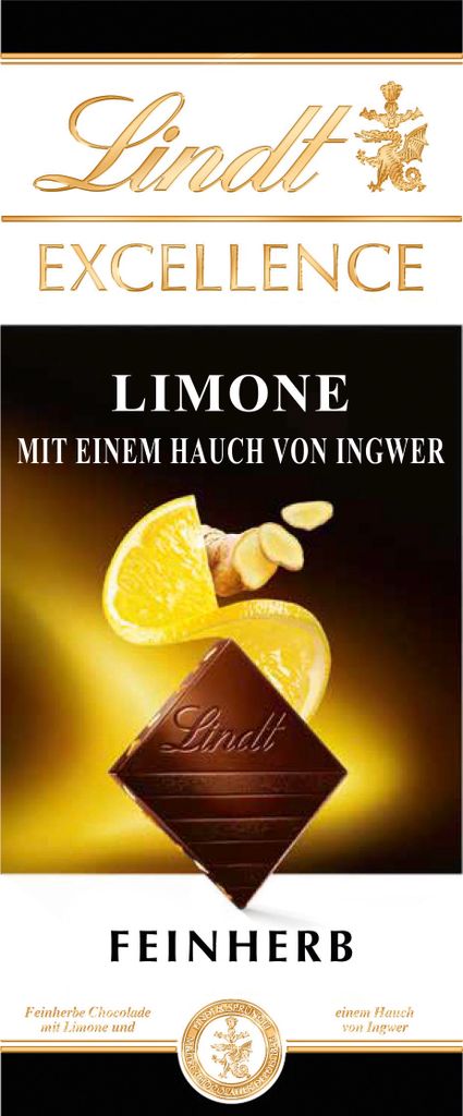 Lindt Excellence Limone Ingwer 100g Immagine del prodotto 