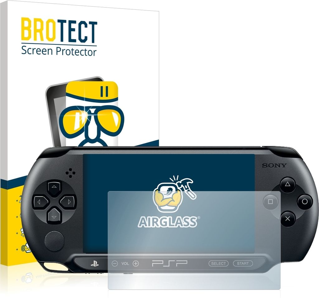 BROTECT Schutzglas für Sony PSP 2000 Schutzfolie Panzer Folie Glas Display Schutz klar