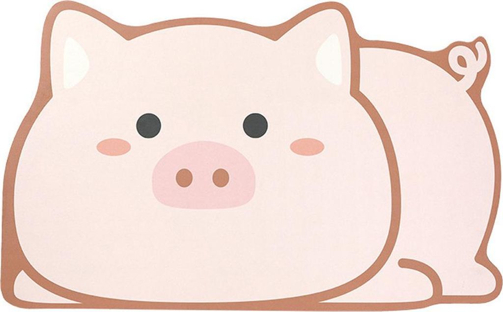 Kieselgur-Schlamm-Piggy-Saugmatte, Bodenmatte, Bad-, WC-, Küchen-, Tür-, rutschfeste, schnelltrocknende Fußmatte