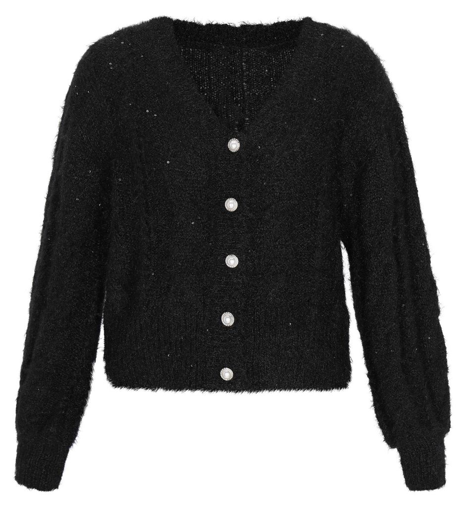 ALBEE damen strickjacke - schwarz, XS/S
