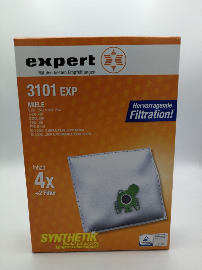 expert 3101 EXP Staubsaugerbeutel für ausgewählten Modellen Produktbild 