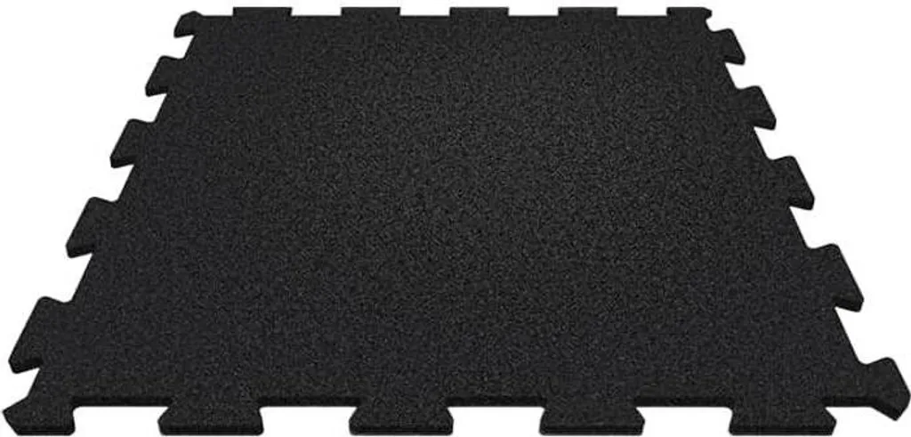 Dalle de fitness tiguar SLICE puzzel 98x98x1 noir pour salle de sport