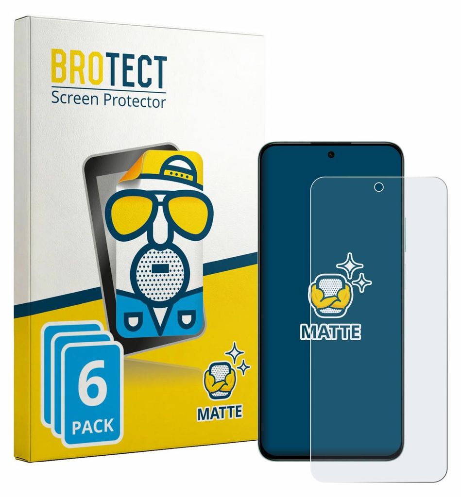 6x BROTECT Schutzfolie für Honor Play 80 Pro Displayschutz Displayschutzfolie Folie Matt Entspiegelungsfolie