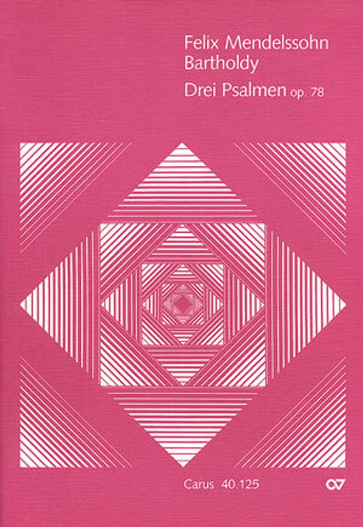 3 Psalmen op.78 für Soli (SATB/SATB) und Doppelchor Partitur